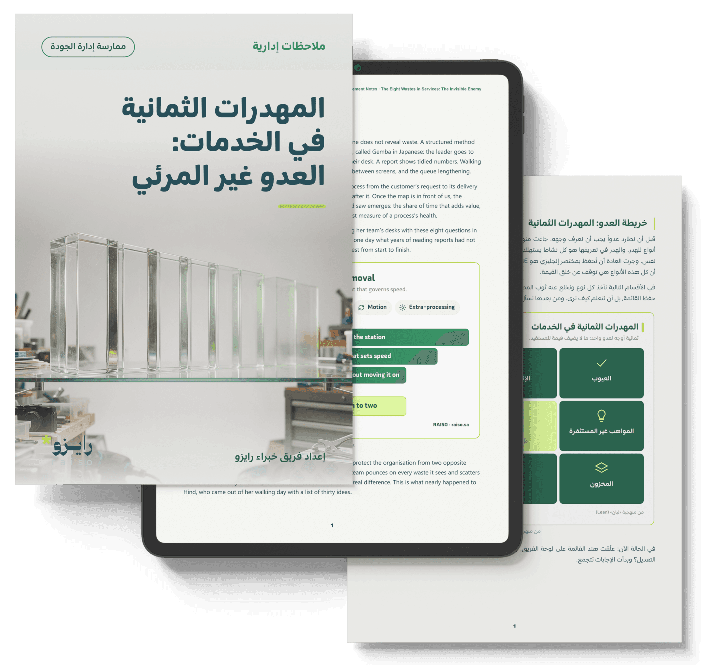 المهدرات الثمانية في الخدمات: العدو غير المرئي